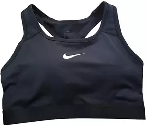 NEW NIKE [L] Women's DRI-FIT Padded Yoga/Pickleball Sports Bra-Black BV3902-010 - Picture 1 of 2