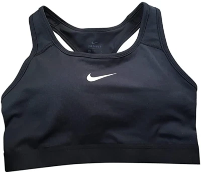 NEW NIKE [L] Women's DRI-FIT Padded Yoga/Pickleball Sports Bra-Black BV3902-010 - Image 1 of 2