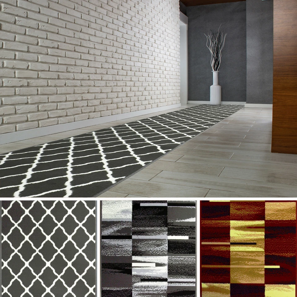 Küchenläufer Teppichläufer Modern 70 cm 80 cm 100 cm Küchenmatte Teppich Läufer - Bild 1 von 1