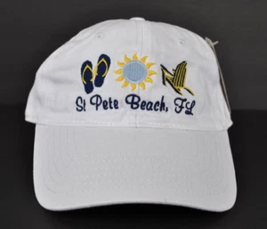 *ST PETE BEACH FLORIDA* cappello berretto da spiaggia sabbia sole surf *OURAY* - Foto 1 di 3
