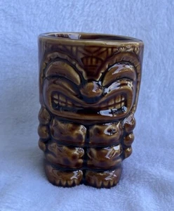 Tazza vintage ceramica Tiki God faccia marrone caffè tè tazza con manico - Foto 1 di 10