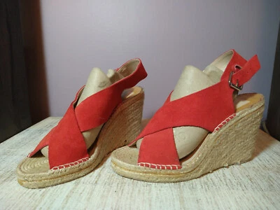 Zapatos con cuñas Dolce Vita para mujer Sovay de gamuza coral talla 9,5 M Foto 1 de 4