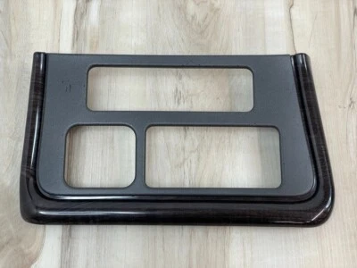 GMC Yukon Denali 2001-2002 OEM consola central bisel superior *grano de madera gris* Foto 1 de 4