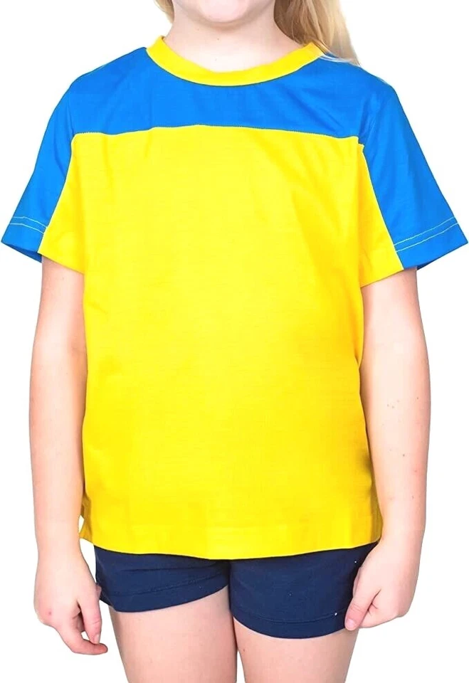 Big Nate синий и желтый Kids рубашка костюм для Хэллоуина косплей - Изображение 1 из 3