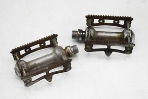 SELTEN, CAMPAGNOLO RECORD PISTA CON DENTI 1038 VINTAGE RENNBAHN FAHRRAD PEDALE - Bild 1 von 9
