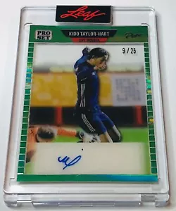 2023 Pro Set Pure Auto 1989 Spectrum Green Kido Taylor-Hart Arsenal Rookie 9/25 - Picture 1 of 2