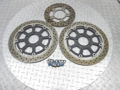 2006 01-07 Suzuki Hayabusa GSX1300 pernos de disco de rotor de freno delantero izquierdo derecho Foto 1 de 4