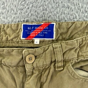 Best Made Co Pants Mens 32x34 Brown Chino Cotton Linen Made In Italy - Picture 1 of 11