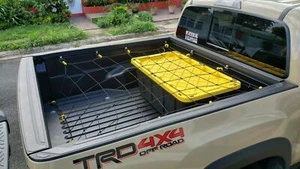 Cargo Net Bed Tie Down Hooks for TOYOTA TACOMA Mid Size Long Bed 60" x 98" New - Picture 1 of 24