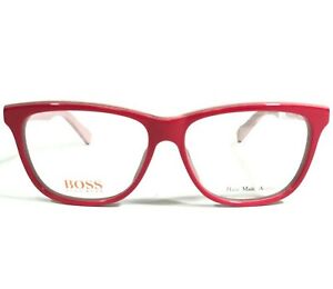 Boss Orange Eyeglasses Frames HO0172 OXJ Red Pink Cat Eye Full Rim 50-15-140