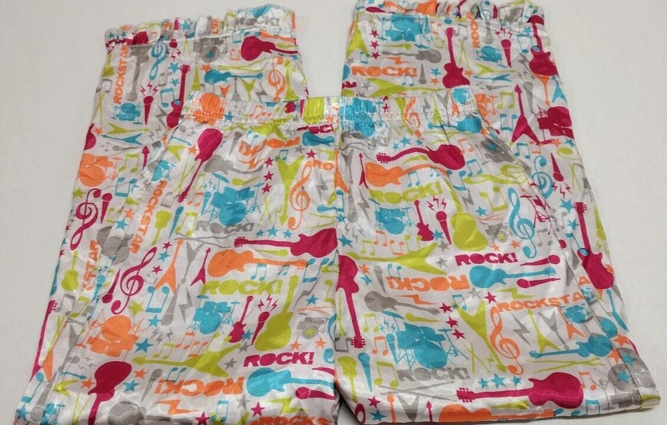 Pantalones Rocker Satén NIÑAS TALLA 6 NIÑOS ROCK N ROLL GUITARRAS DISFRAZ ROCK! Foto 1 de 4