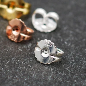 Soporte de pendiente con poste grande de plata de ley A4495 - Imagen 1 de 30