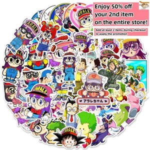 50 pezzi adesivi vinile impermeabili Dr Slump Arale anime bagagli telefono laptop frigorifero - Foto 1 di 6