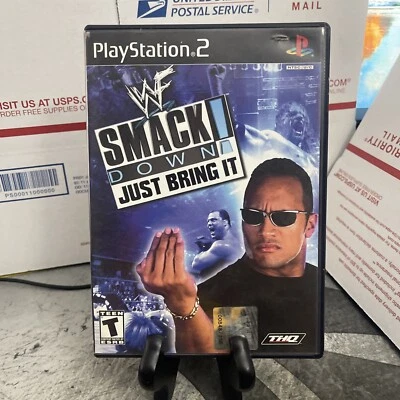 WWE SmackDown Just Bring It (PlayStation 2 2002) PS2 WWF Complete - Image 1 of 3