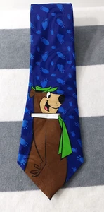 Vintage 1999 Cartoon Network Hanna Barbera Yogi Bear Necktie  58x4 - Picture 1 of 5