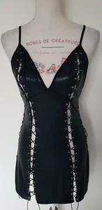 Robe À Laçages Kleid Cottelli Collection Taille L (40) - Picture 1 of 10