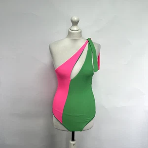 Free People Beach Riot Nia One Piece Swimsuit. Pink/Green. Small. - Picture 1 of 4