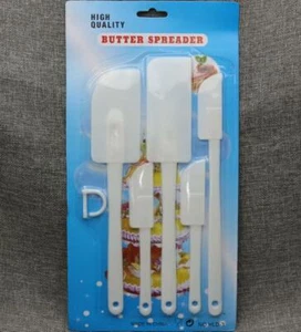 6pcs/sets Silicone Batter Spatula Cake Cream Mixer Scraper Baking Tools - Picture 1 of 2