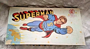 VINTAGE RARE GREEK LITHO BOARD GAME - SUPERMAN - MOVIE FROM 70s BY KAPA - Picture 1 of 6
