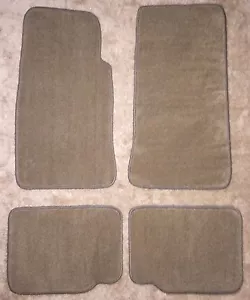 1988 to 1994 XJ6 Jaguar Floor Car Mats * Beige Mat Color * w/ nibbed backing - Picture 1 of 3