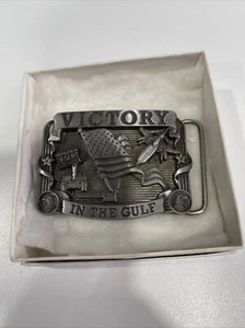 Vintage Buckles of America USA Operation Desert Storm The Gulf War Belt Buckle - Picture 1 of 4