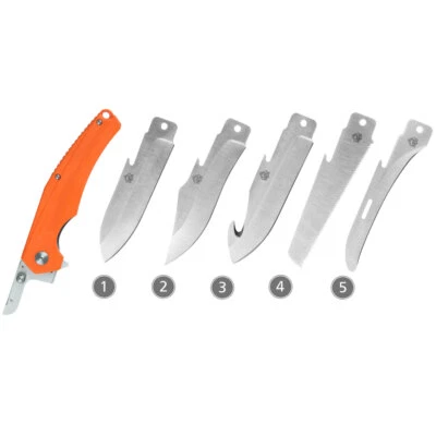 Puma TEC Folding System Taschenmesser mit 5 Wechselklingen Knochensäge Orange - Bild 1 von 4