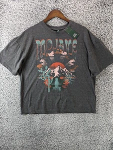 Wild Fable T-shirt Women's XXS Gray MOJAVE Graphic Print Oversized Loose Fit New - Picture 1 of 9