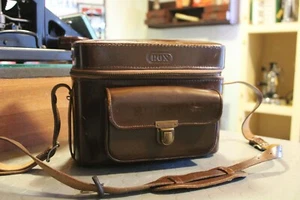 Bolsa Máquina Fotografica ROX Cuero Hecho En West Germany Época Años '50 Llave - Imagen 1 de 12