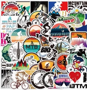 50 Pcs Mountain Bike MTB iBike Outdoors Stickers for Bikes Phones Bottles B28S - Picture 1 of 4