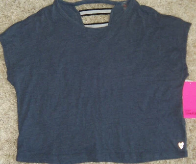 NUEVA Camisa corta Betsey Johnson Performance para mujer talla L índigo precio de venta sugerido por el fabricante $44 Foto 1 de 3