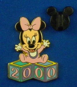 Pin Baby Minnie Mouse en Pin Rosa Baby Blocks 2000 WDW # 131 - Imagen 1 de 3