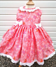 DREAM 0-7 years BABY GIRLS summer peach butterflies  lined full skirt dress