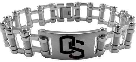 OREGON STATE BEAVERS OSU * Stainless Steel Bike Chain Bracelet w/Logo * NCAA NEW Cover