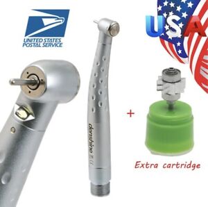 NEW Denshine 2-Hole Dental Handpiece High Speed 3 Water Spray + Extra Cartridge!
