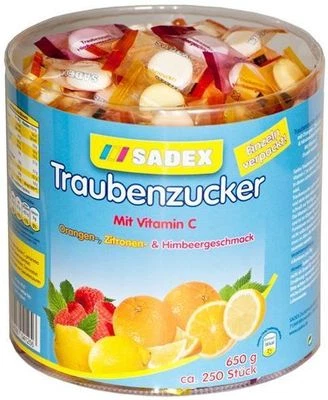 Sadex Traubenzucker Bonbons - 250 Stück - einzeln verpackt - Bild 1 von 4