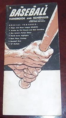  Baseball handbook and schedules 1957 Mickey Mantle - Image 1 of 3