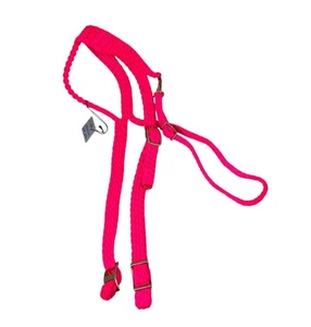 🌟Galbraith Pink Hot Nylon Intrecciato Un Orecchio Poggiatesta, Equitazione Equitazione - Foto 1 di 2