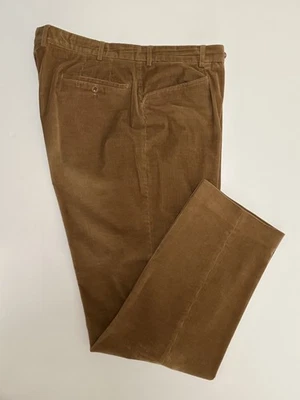 INCOTEX СВЕТЛО-КОРИЧНЕВЫЙ ХЛОПОК ВЕЛЬВЕТ МУЖСКОЙ ПЛОСКИЙ ПЕРЕДНИЕ БРЮКИ БРЮКИ РАЗМЕР 38 X 31 - Изображение 1 из 4