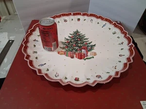 Villeroy & Boch Toys Delight 17 3/4" Round Large Serving Platter Christmas Tree  - Picture 1 of 12
