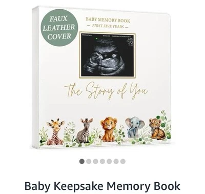 Livro de lembrança para bebê - Livro de memória atemporal para bebê menino ou menina não personalizado - Imagem 1 de 4