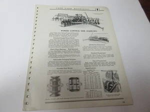 NICE RARE Case Harrows Dealer Information From Dealer Sales Manual 1940/41 - Picture 1 of 12