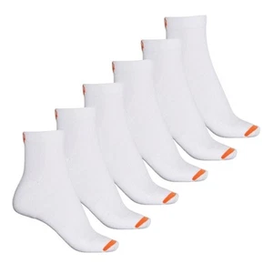 NEW Merrell Women’s Cushioned Cotton Quarter Socks 6 Pairs White Shoe Size 5-9 - Picture 1 of 16