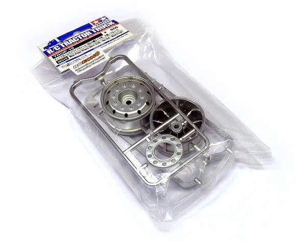 TAMIYA RC Truck Tractor Parts 1/14 Metal-Plated Wheels (30mm Width) 56519 - Image 1 of 1
