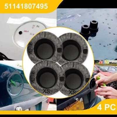 For 2013 BMW 740i Emblem Grommet Hood Set Of 4 E46 E39 E90 E92 E60 Z4 M3 M4 M5 - Image 1 of 4