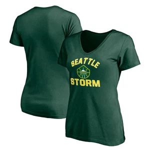 Women's Green Seattle Storm Overtime V-Neck T-Shirt - Picture 1 of 3