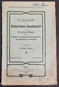 Prümers - Zeitschrift der Gesellschaft für die Provinz Posen - Imagen 1 de 1