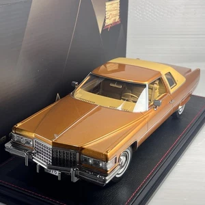 1/18 GLM Stamp 1976 Cadillac Coupe de Ville Amberlite Firemist STM1976604 - Picture 1 of 4