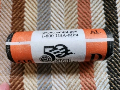 2003 D Alabama State Quarter Unopened "Beautiful" Orange US Mint Coin Roll! - Image 1 of 2