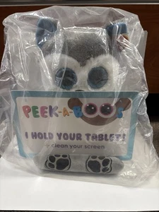 Ty Peek-A-Boo Tablet Holder Screen Cleaner Bottom Husky Big 12 Inch - Picture 1 of 2