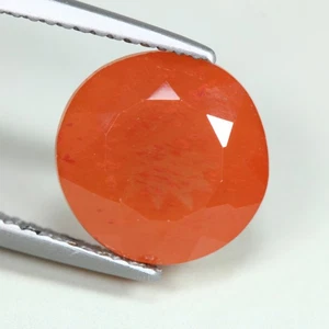 4,38 Cts_El mejor color deslumbrante_100 % natural rojo sin calefacción andesina_piedra solar - Imagen 1 de 3